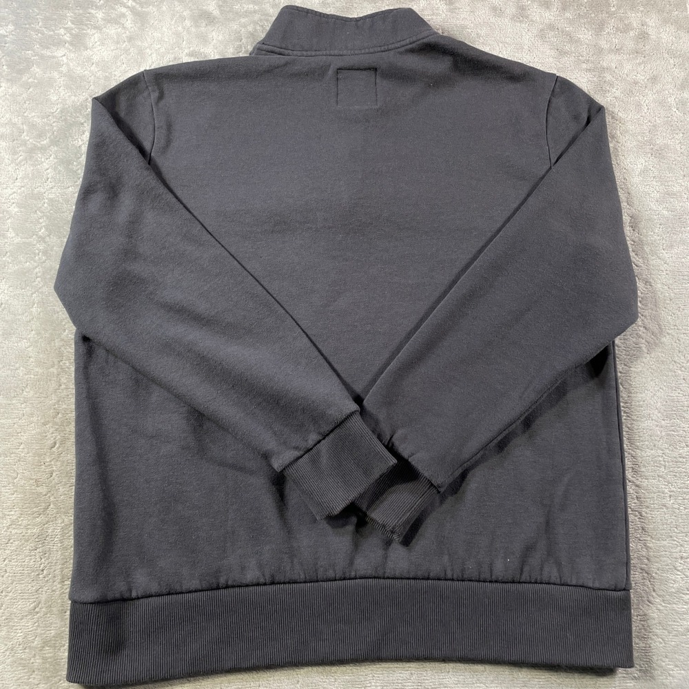 Mountain and Isles Pullover Sweatshirt Mens Medium Gray Quarter Zip Preppy - Picture 7 of 9